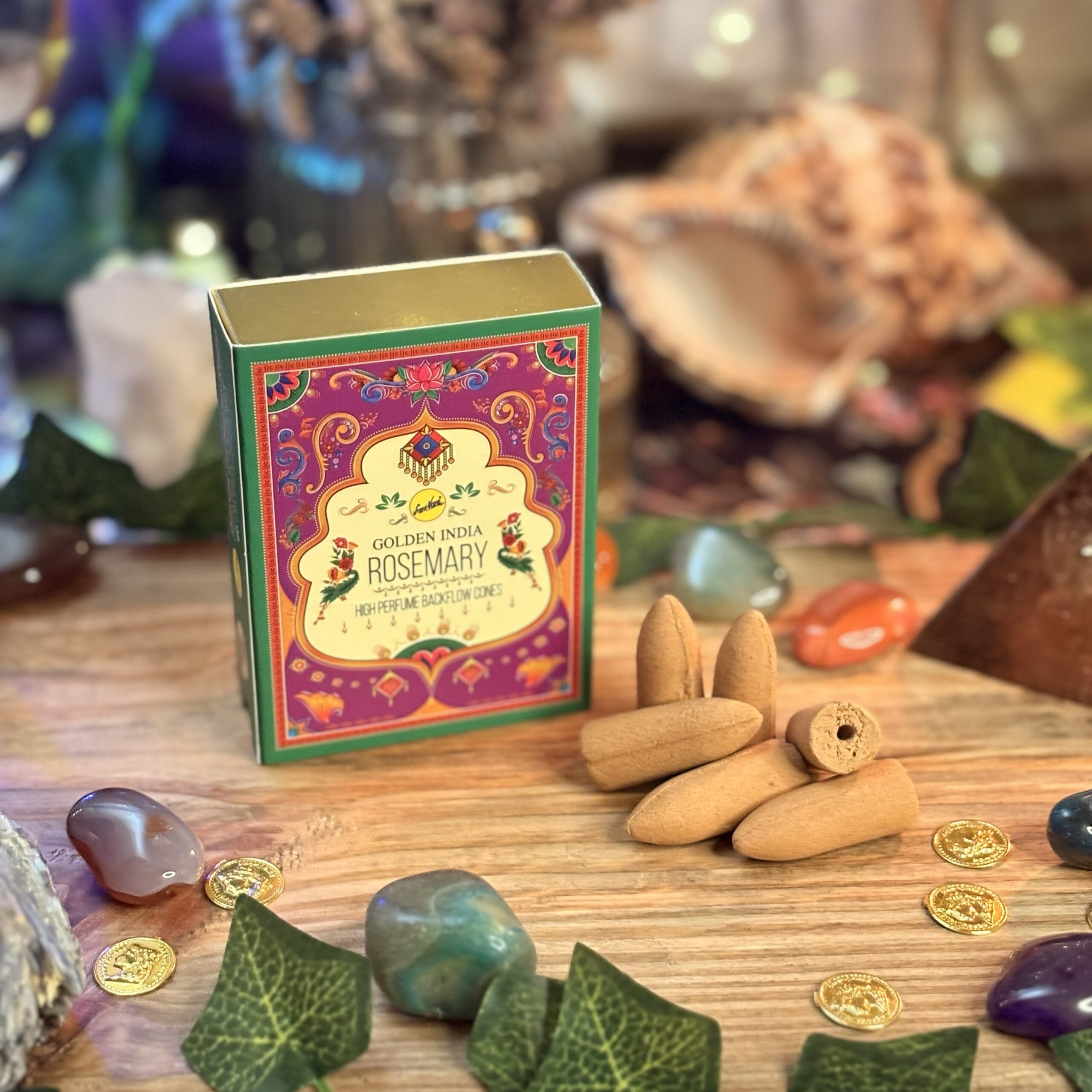 Incenso Cone Golden India Rosemary
