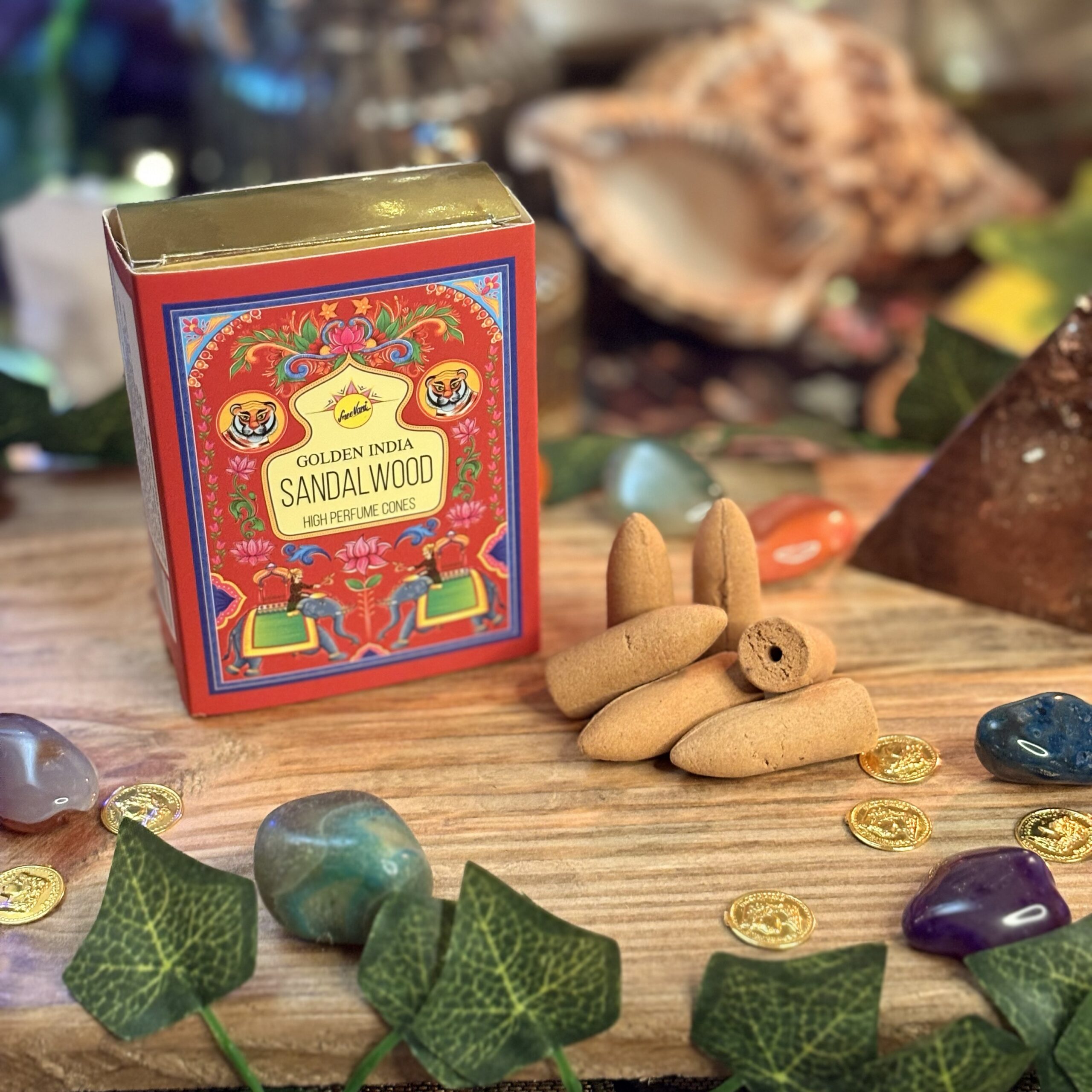 Incenso Cone Golden India Sandalwood