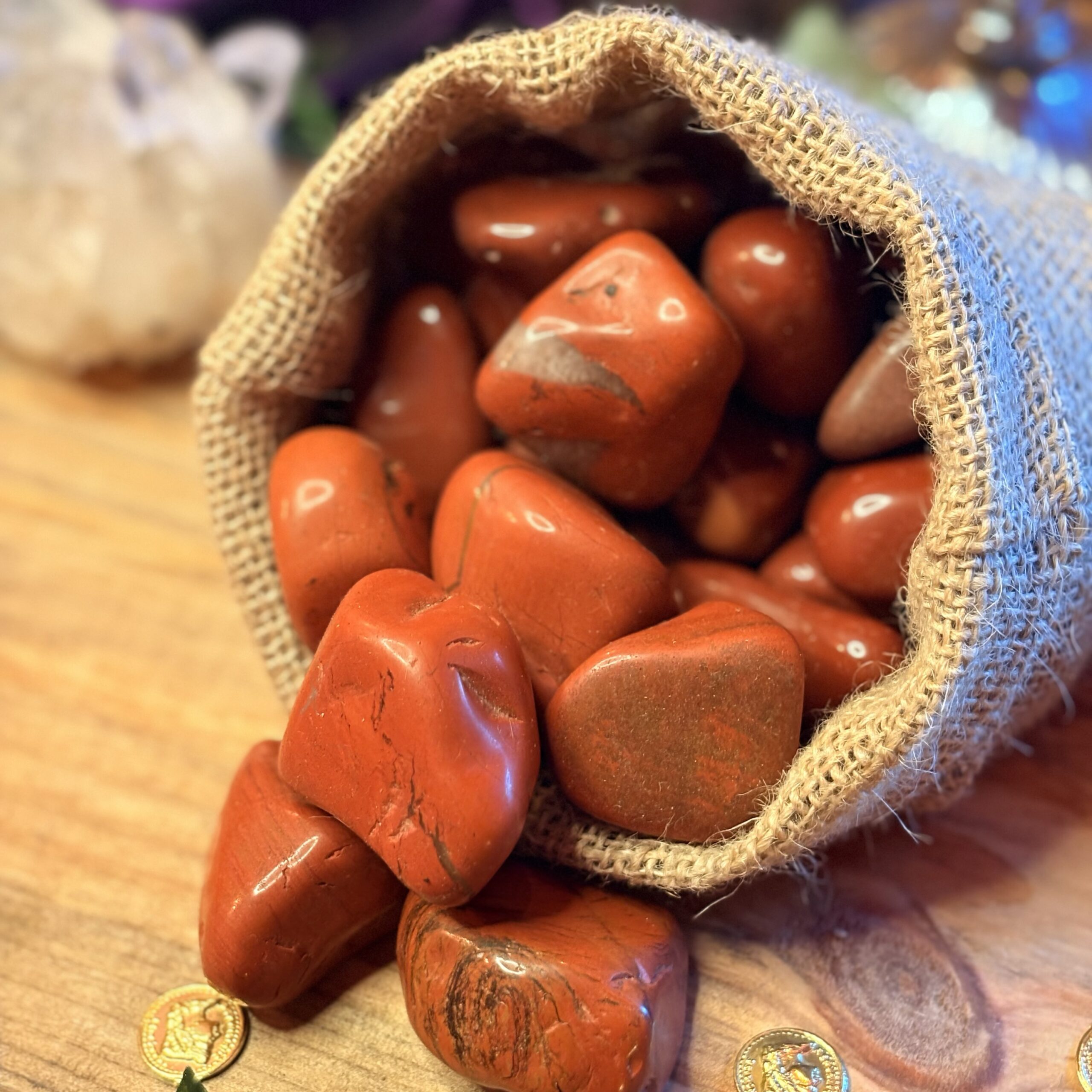 Pedra Rolada 3 a 4cm - Jaspe Vermelho